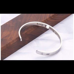 Jewelry - “Keep F**king Going” stainless steel cuff Jewelry - “Keep F**king Going” stainless steel cuff